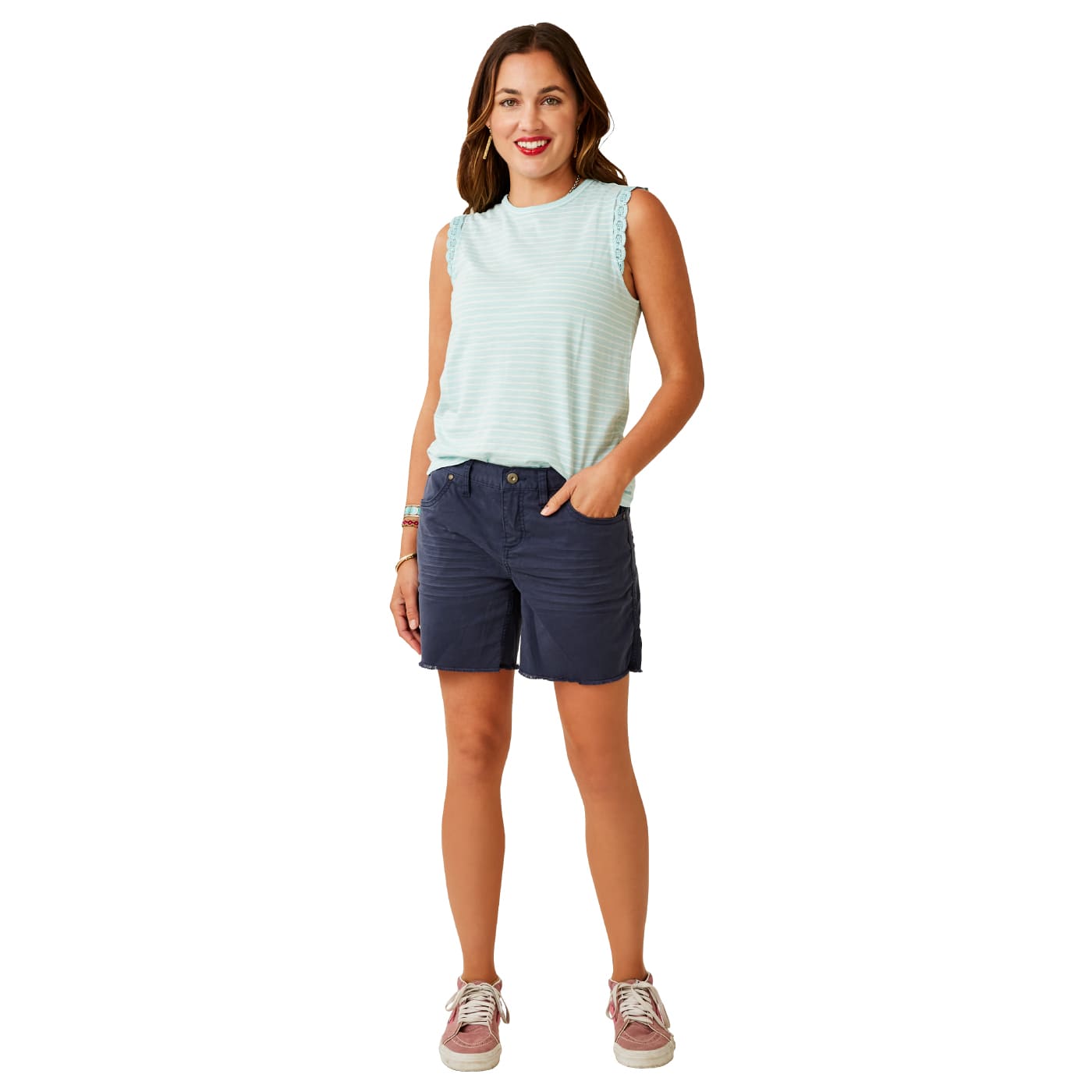 Carve Designs Women's Oahu 6in Twill Short 552 NAVY