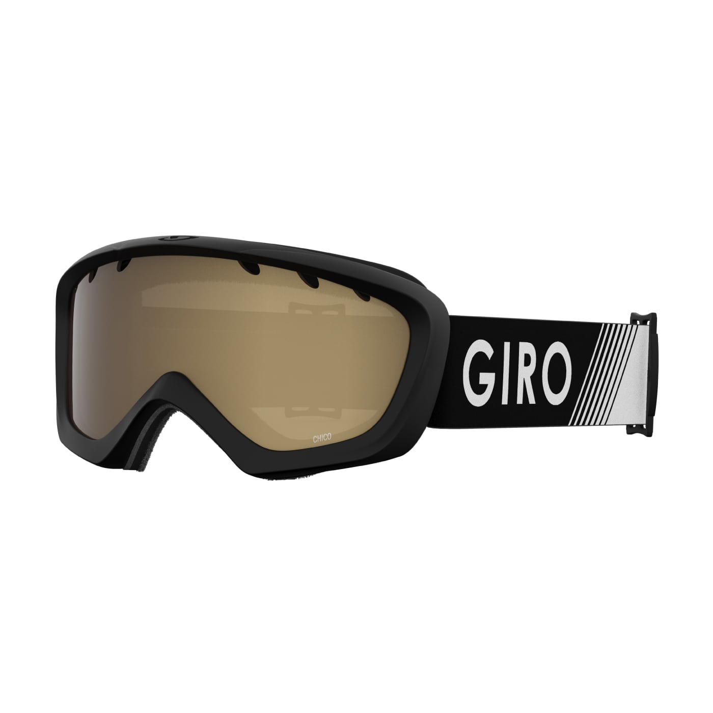 Giro Junior's Chico Goggles with Amber Rose Lens 2022 BLACK RED PODIUM/AMBER ROSE