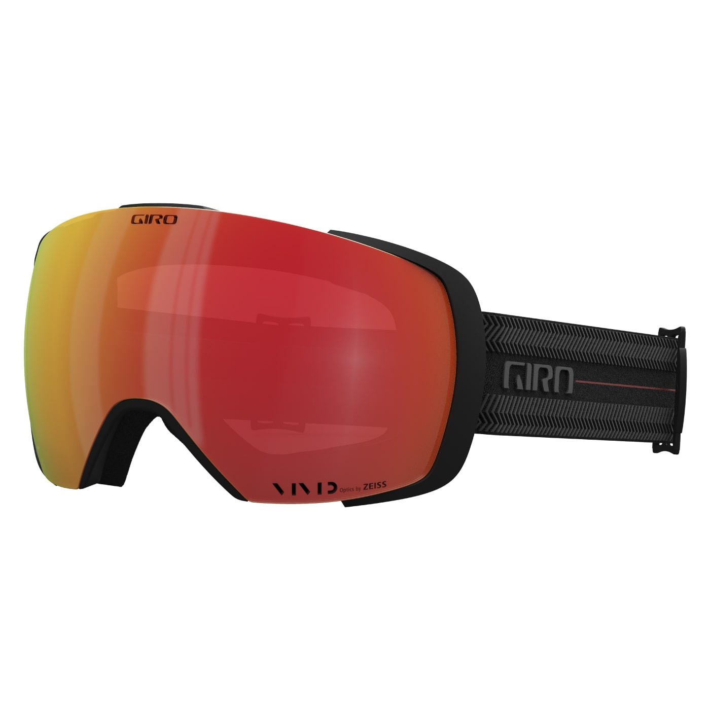 Giro Men's Contact Goggles with Bonus VIVID Lens 2024 BLACK TECHLINE/VIVID EMBER