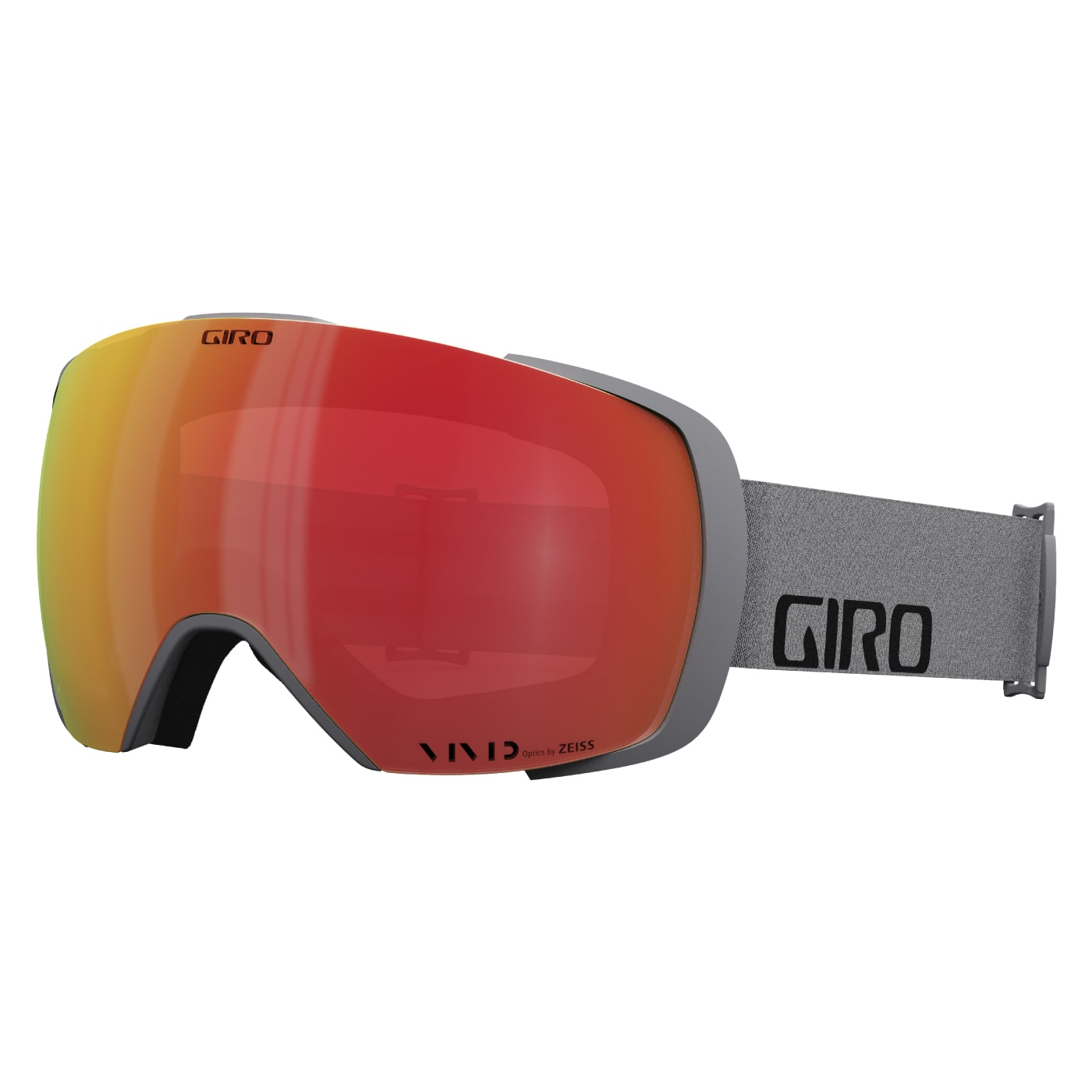 Giro Men's Contact Goggles with Bonus VIVID Lens 2024 GREY WORDMARK/VIVID EMBER
