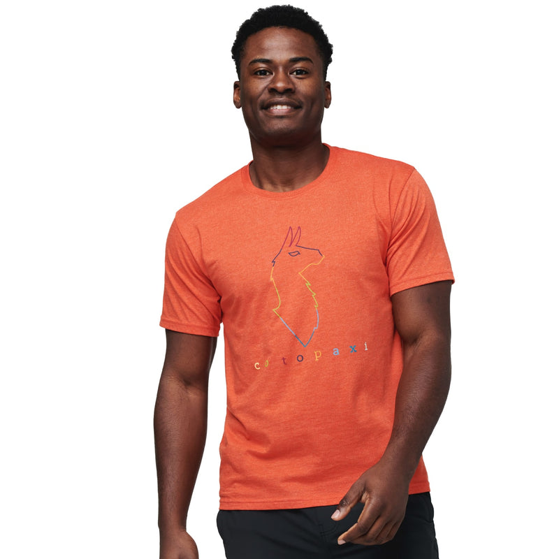 Cotopaxi Men's Electric Llama T-Shirt CANYON