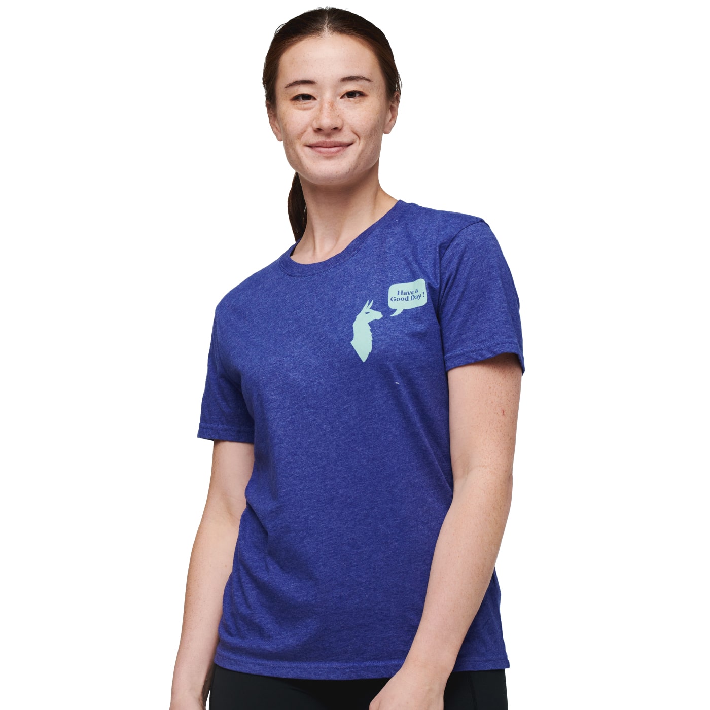 Cotopaxi Women's Have A Good Day T-Shirt BLUE VIOLET