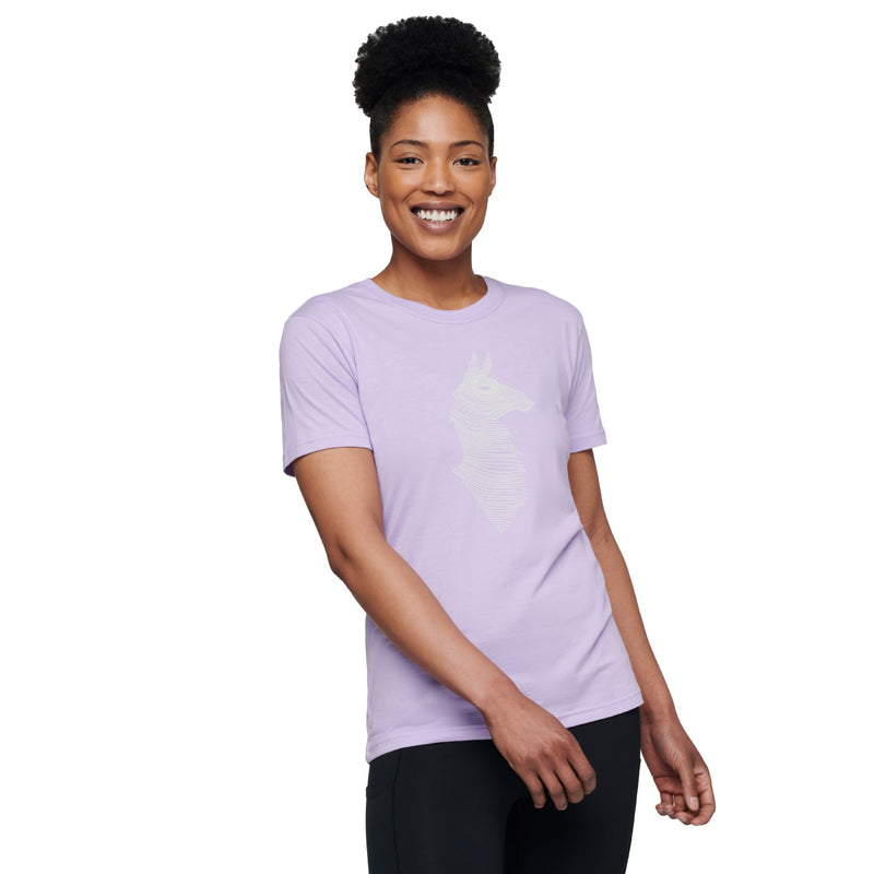 Cotopaxi Women's Topo Llama T-Shirt THISTLE