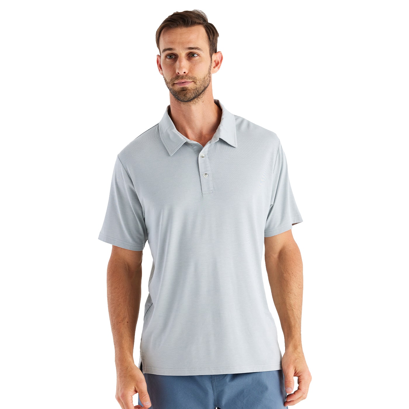 Free Fly Men's Bamboo Flex Polo 2024 HEATHER ASP