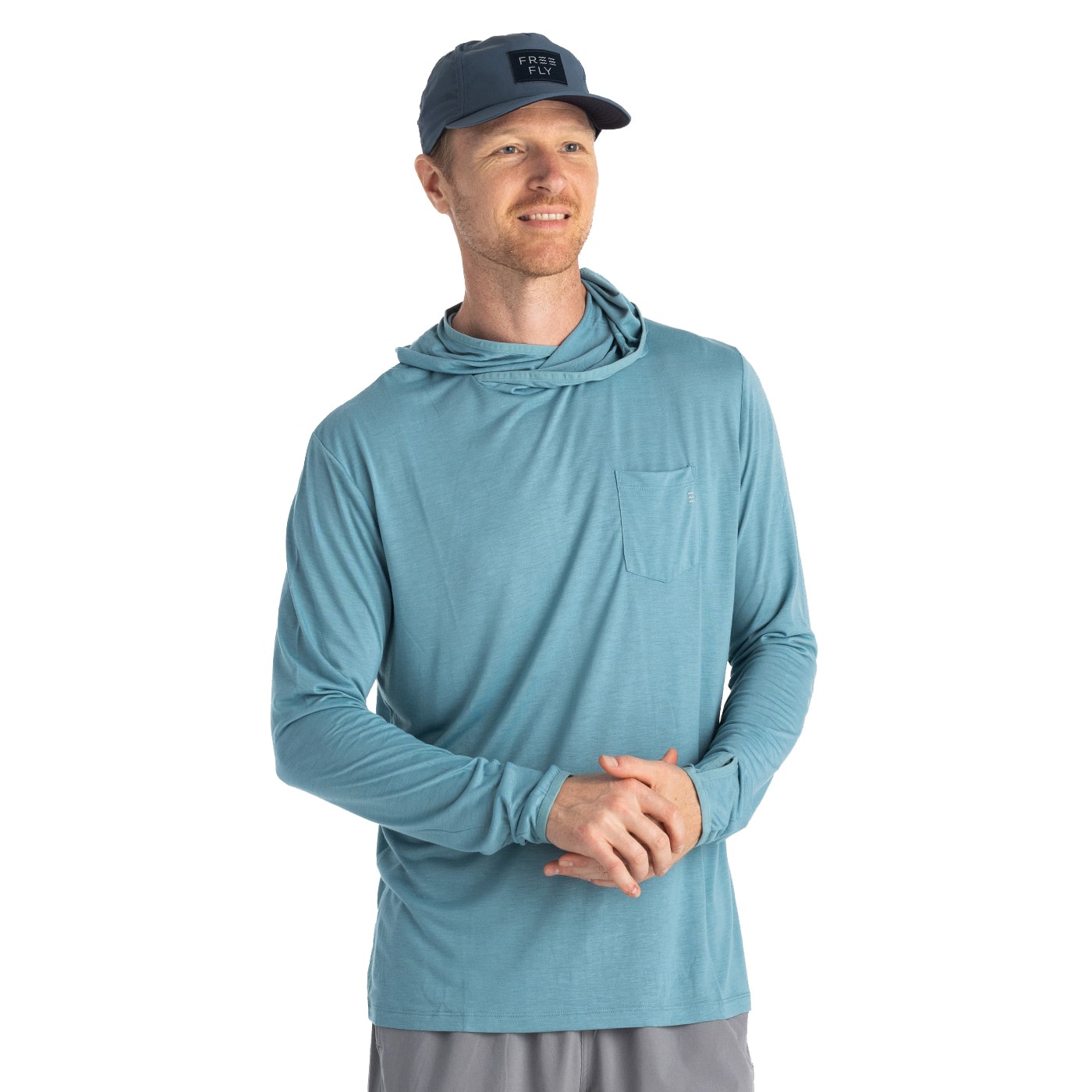 Free Fly Men's Bamboo Lightweight Hoody 2023 CLEARWATER