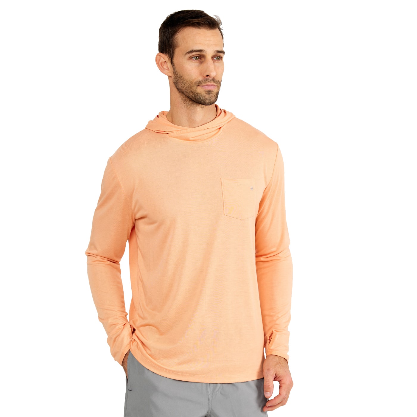 Free Fly Men's Bamboo Lightweight Hoody: Blue Bird