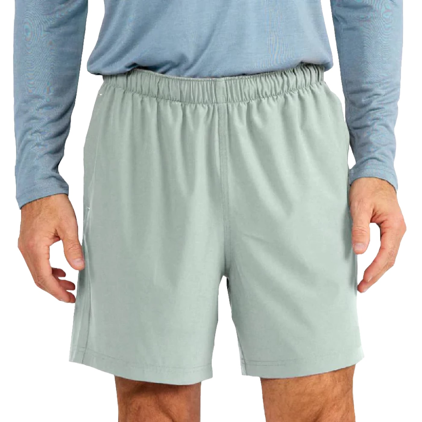 Free Fly Men's Breeze Short 6in 2024 GREEN HAZE