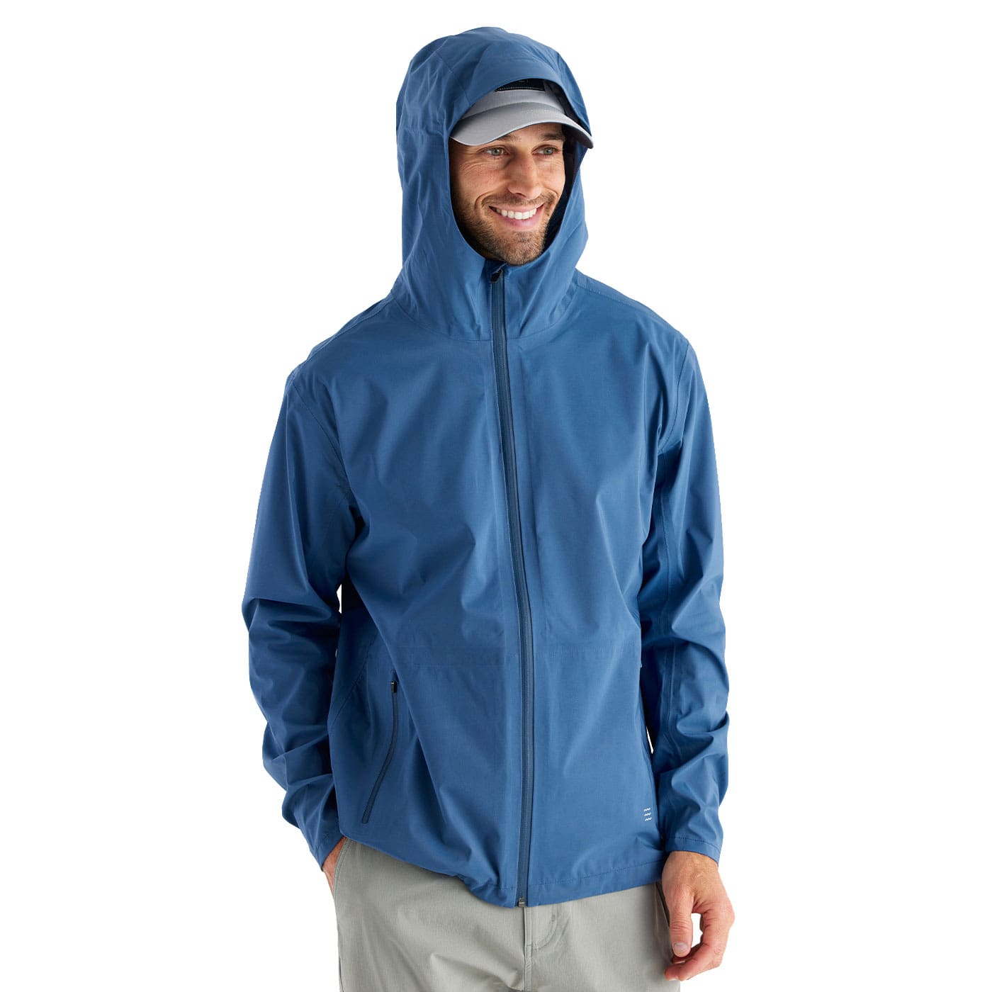 Free Fly Men's Cloudshield Rain Jacket 2023 HERON BLUE