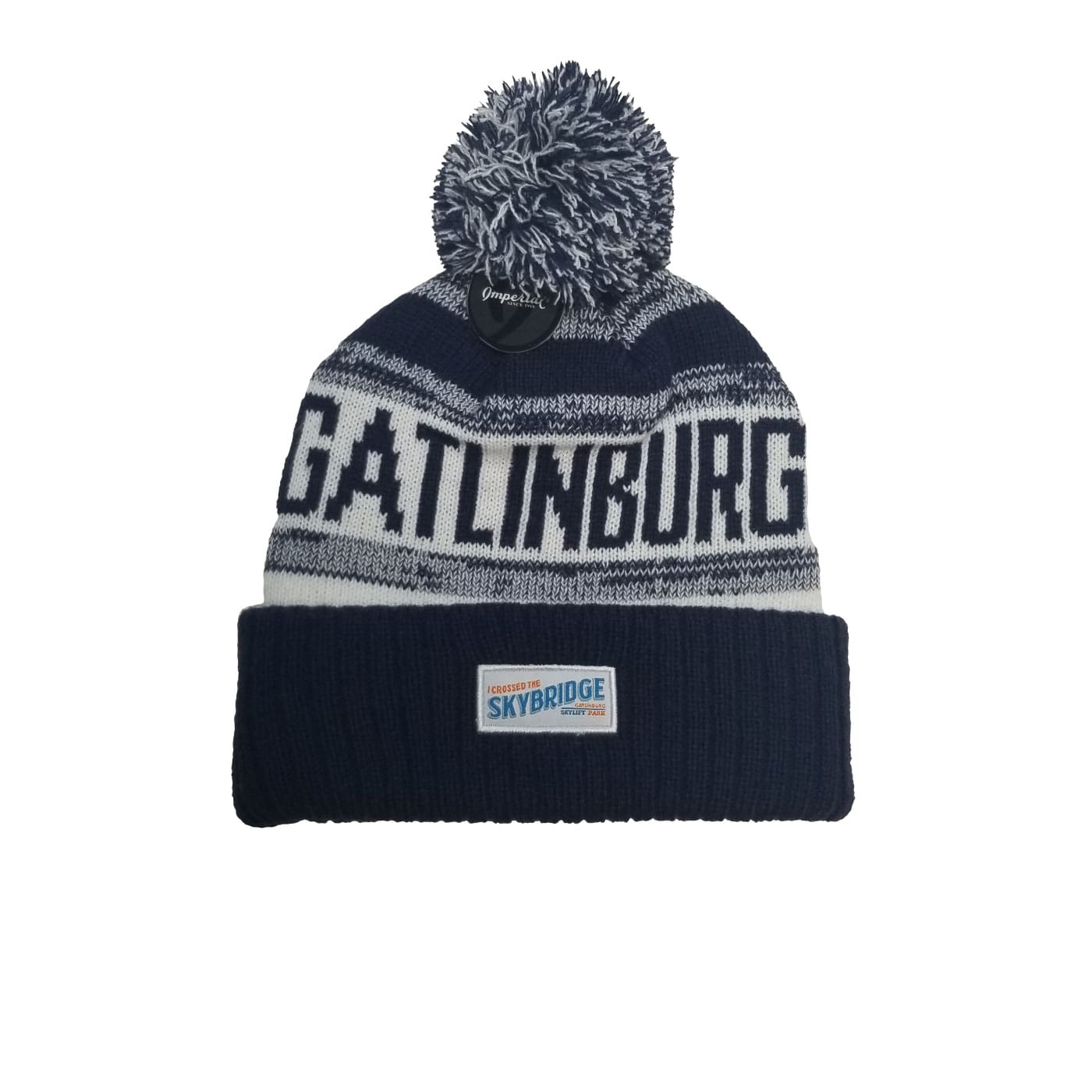 Gatlinburg Custom Knit Pom Beanie with Logo Patch · Boyne Country Sports