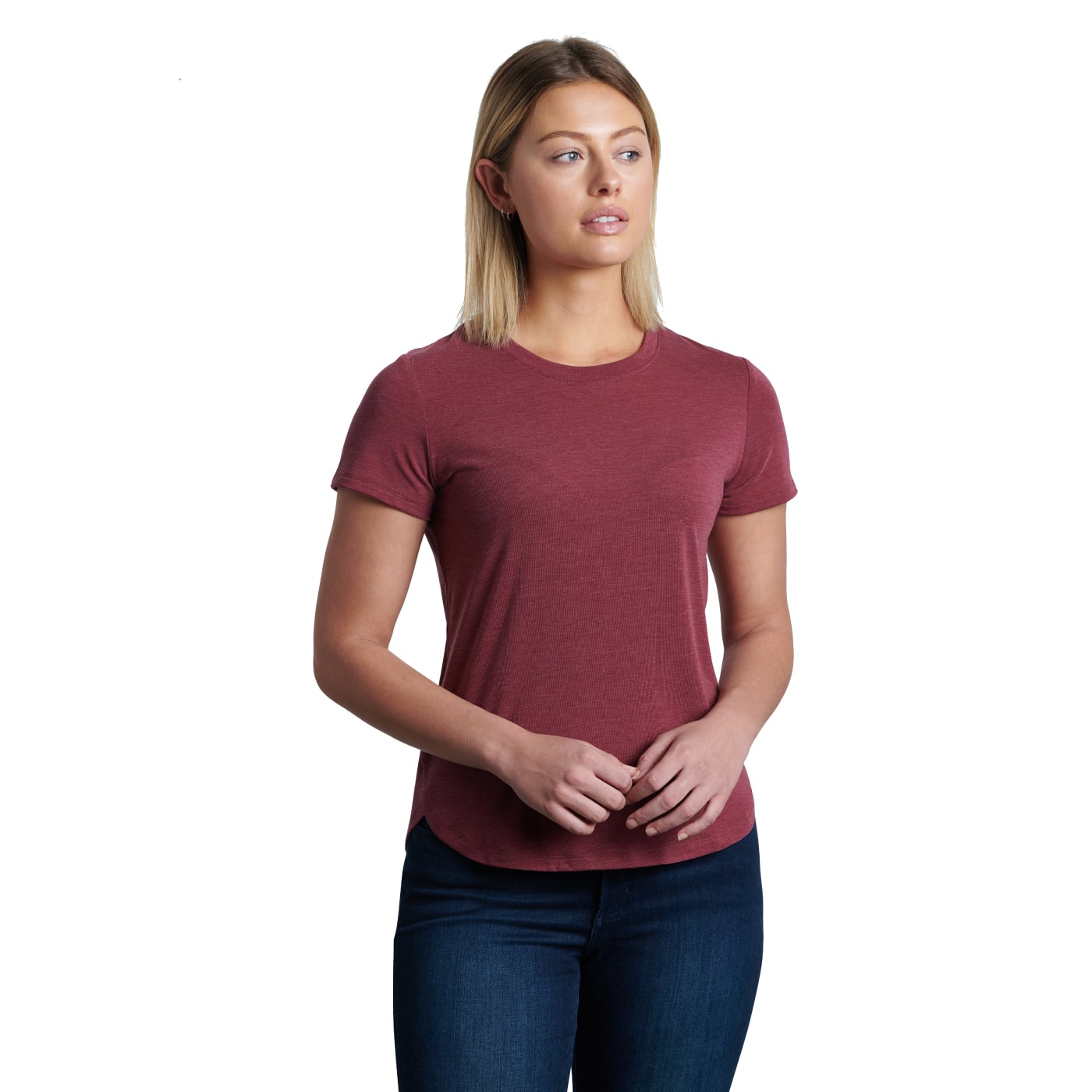 Kuhl Women's Konstance Short Sleeve Shirt 2022 METAL BLUE