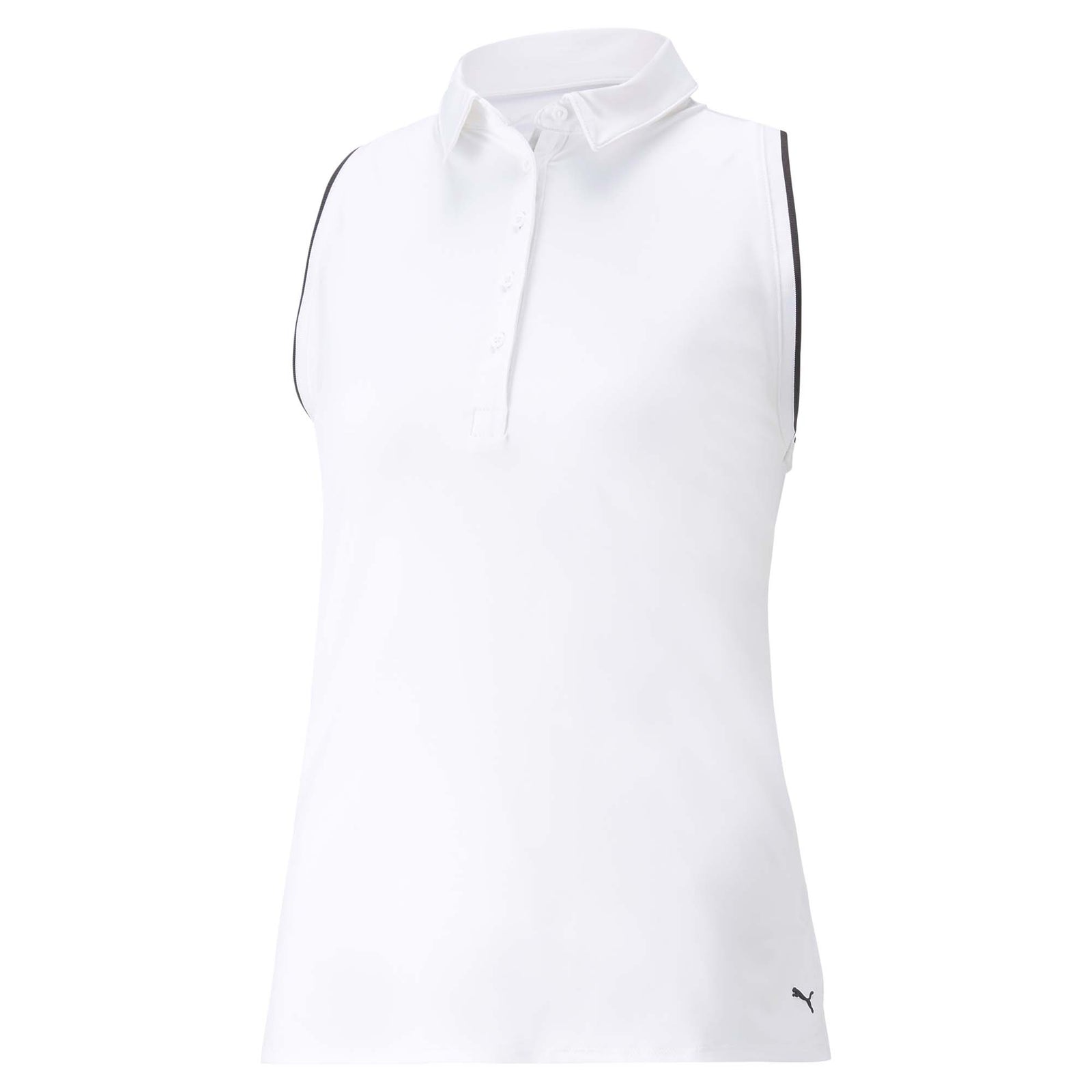 Puma Women's MATTR Peak Sleeveless Golf Polo Shirt 2023 BRIGHT WHITE