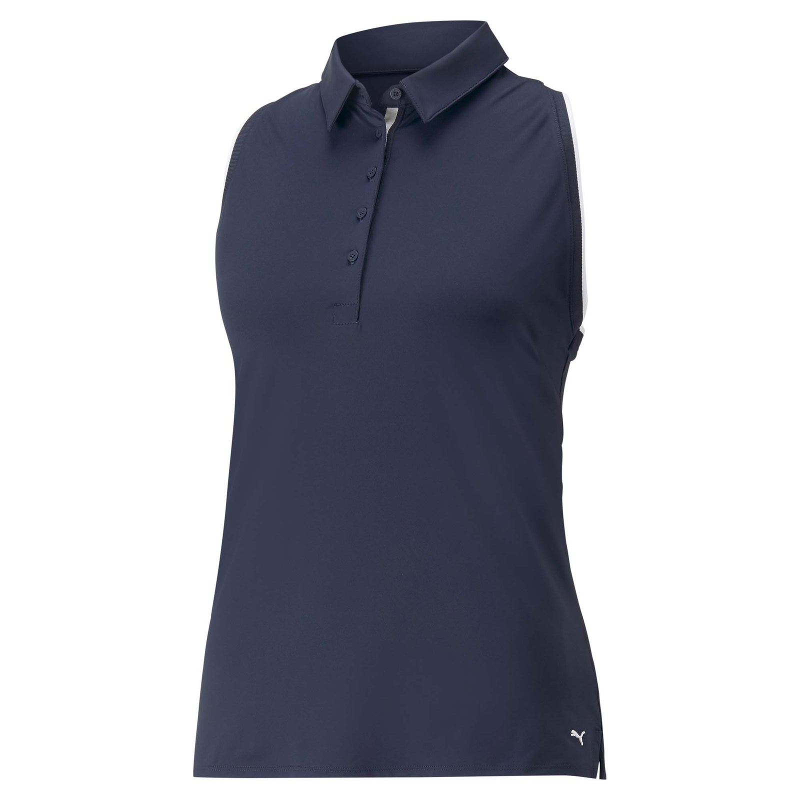 Puma Women's MATTR Peak Sleeveless Golf Polo Shirt 2023 NAVY BLAZER