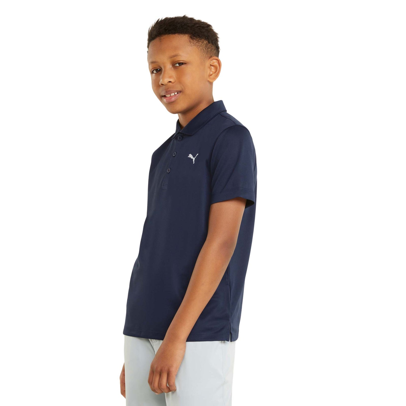 Puma Boys Essential Golf Polo 2023 NAVY BLAZER