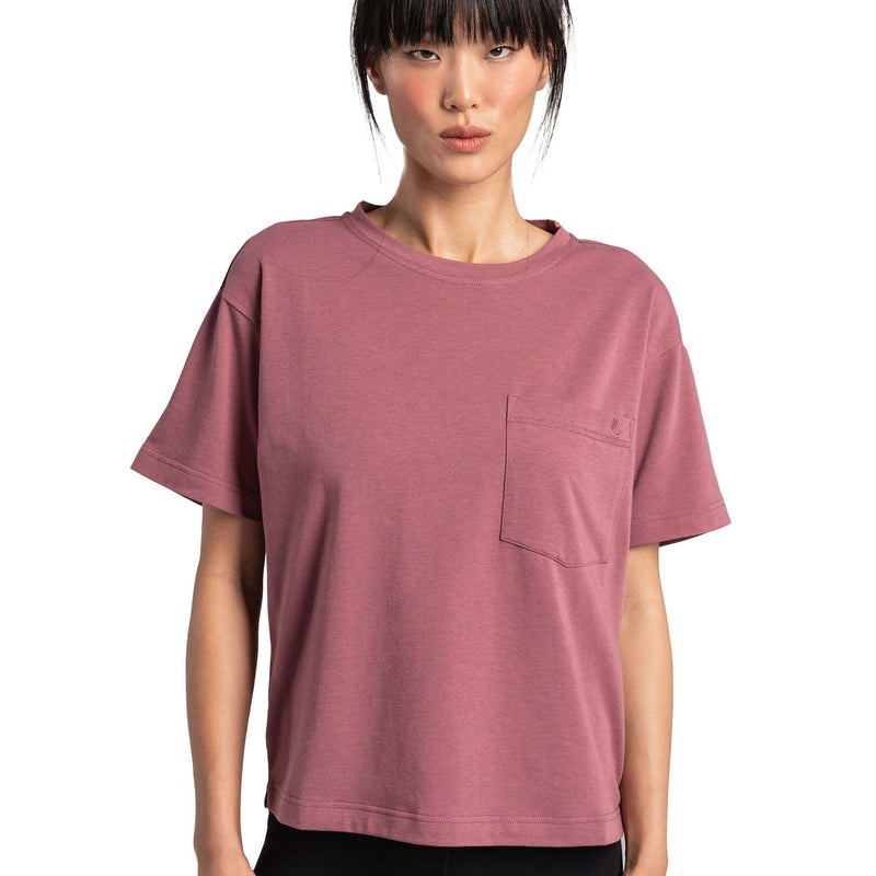 Lole Women's Effortless Cotton Tee 2023 P THISTLE