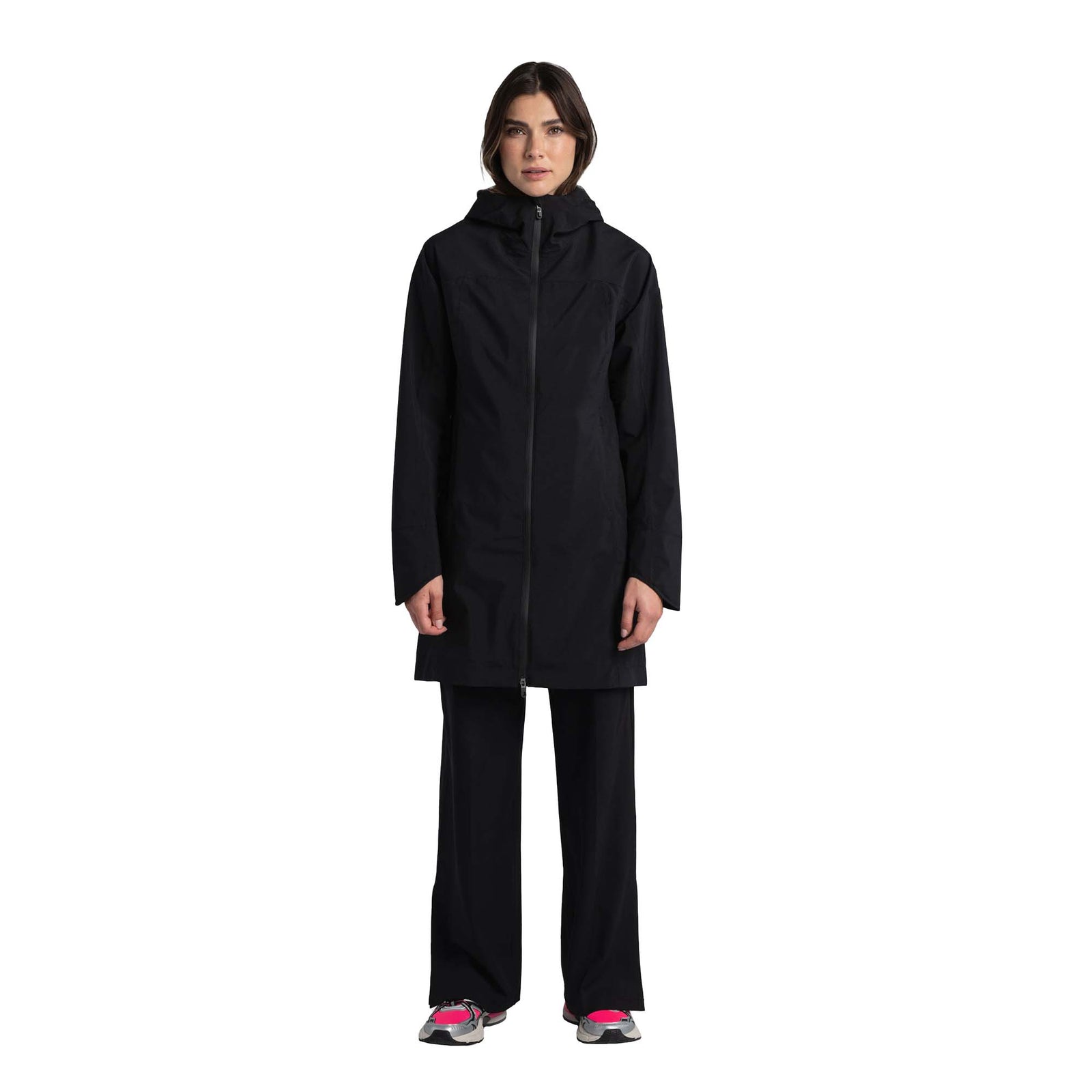 Lole Women's Element Long Rain Jacket 2023 N BLACK BEAU