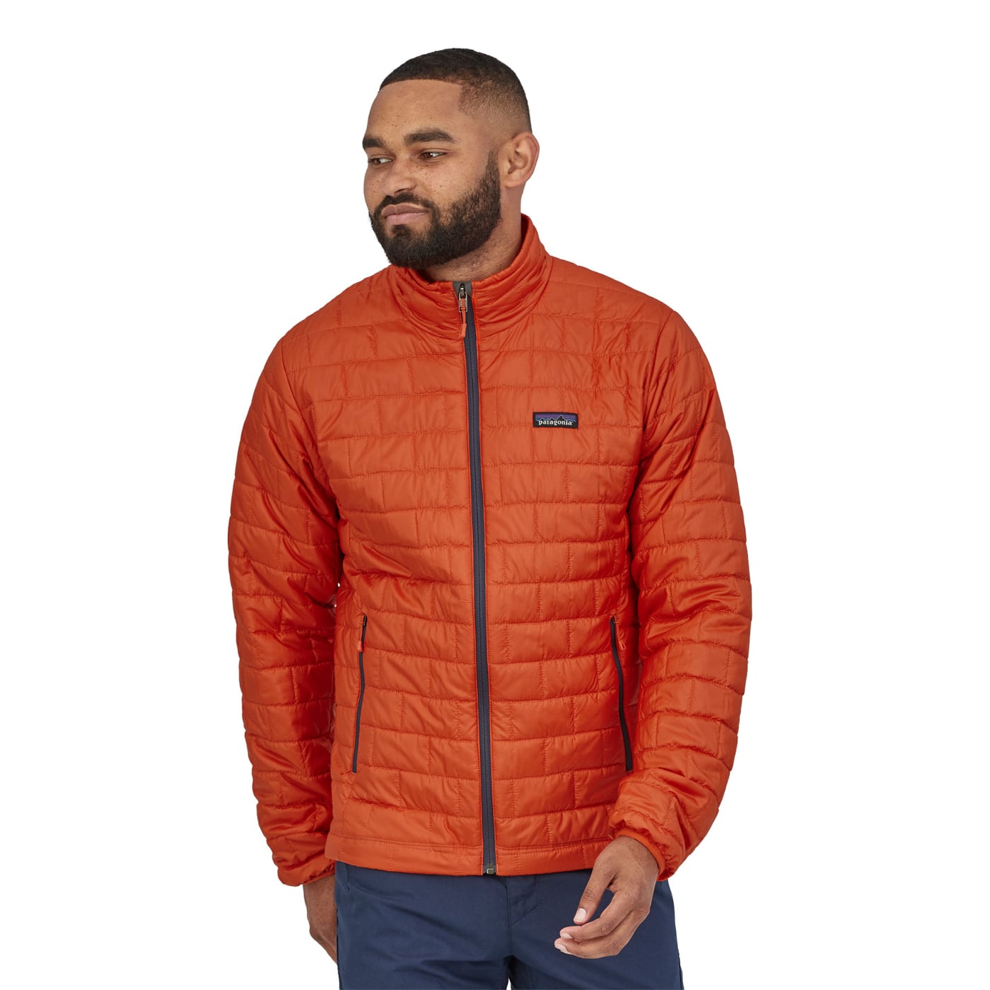 Patagonia orange sales puffer jacket