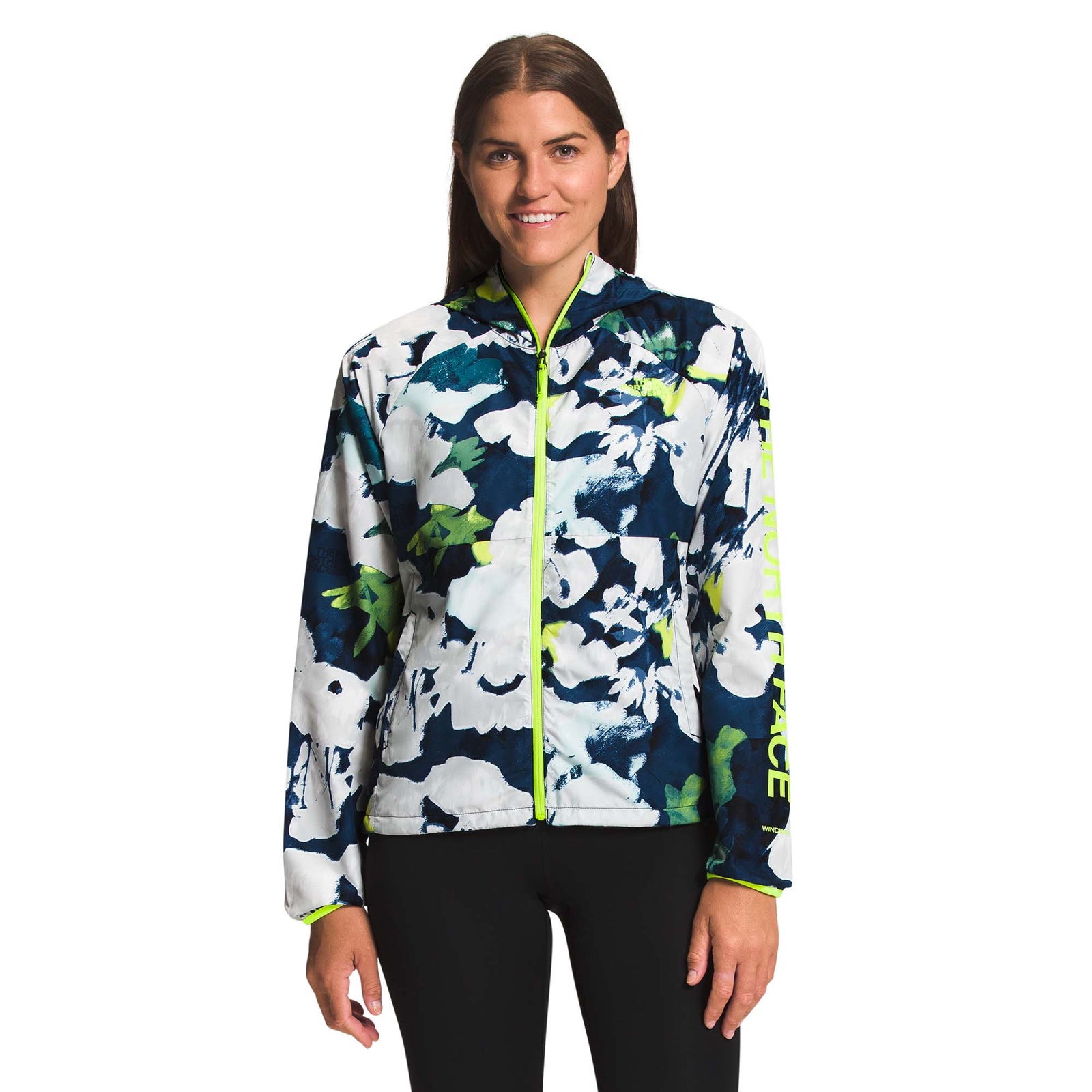 The North Face Women's Printed Flyweight Hoodie 2.0 2023 IAW SUMMIT NAVY