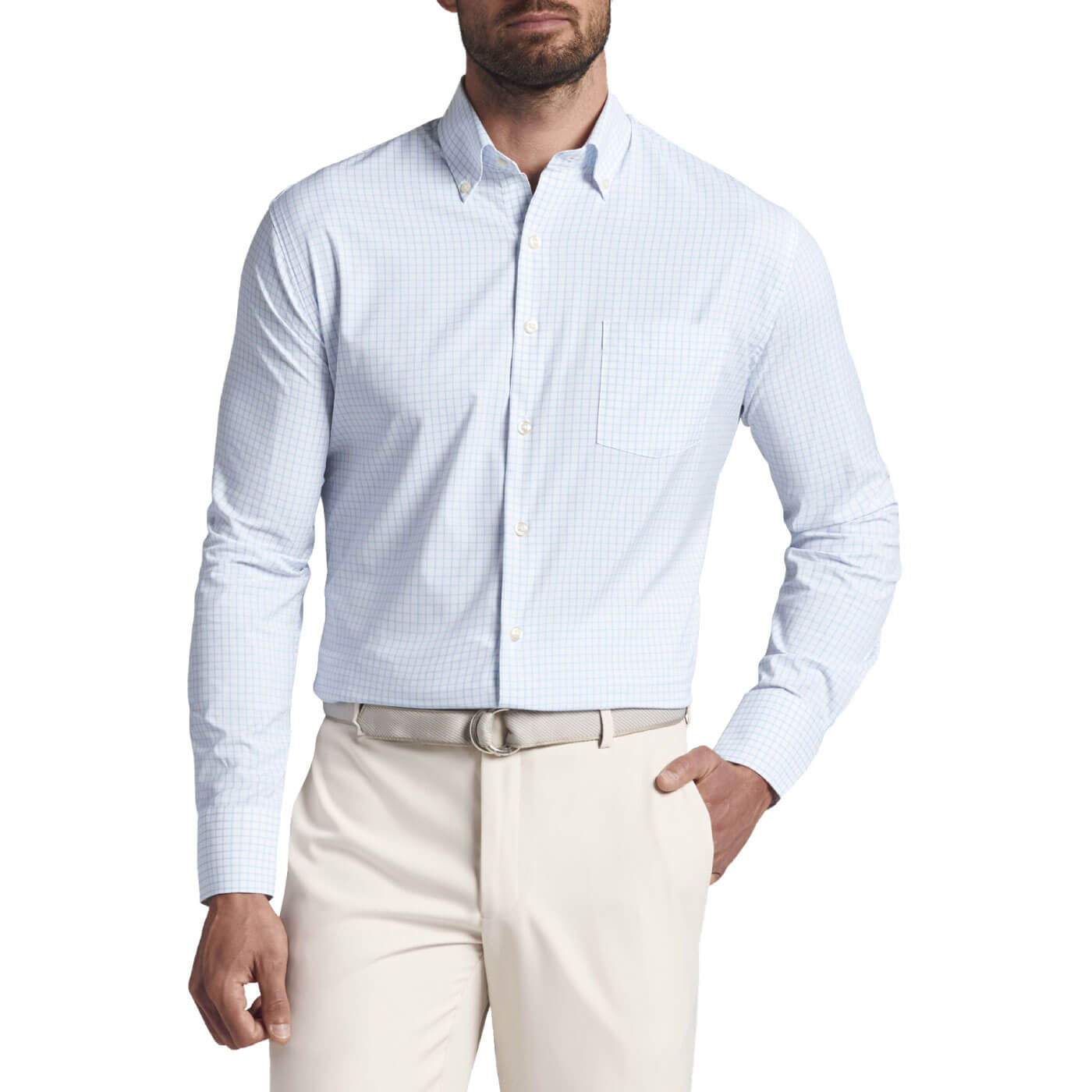 Peter Millar Men's Captain Performance Sport Shirt 