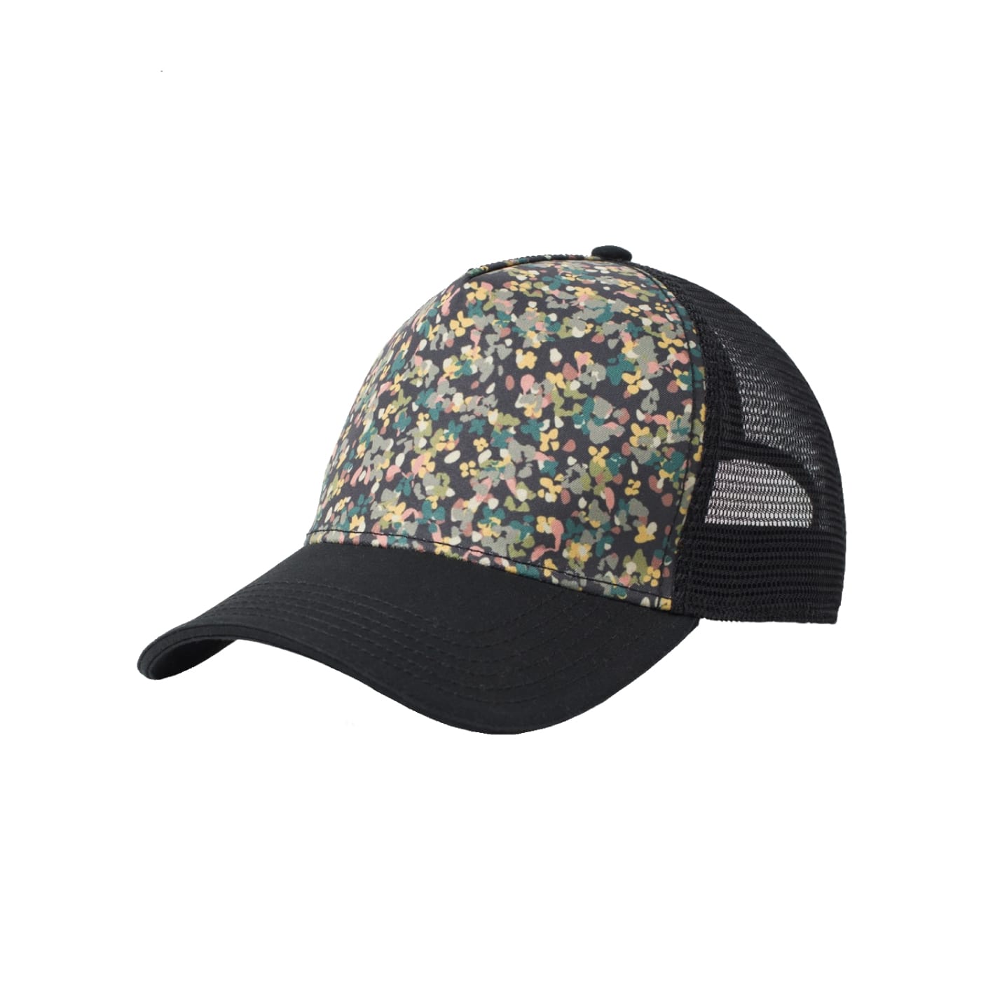 Prana Women's La Viva Trucker Hat BLACK PETALS