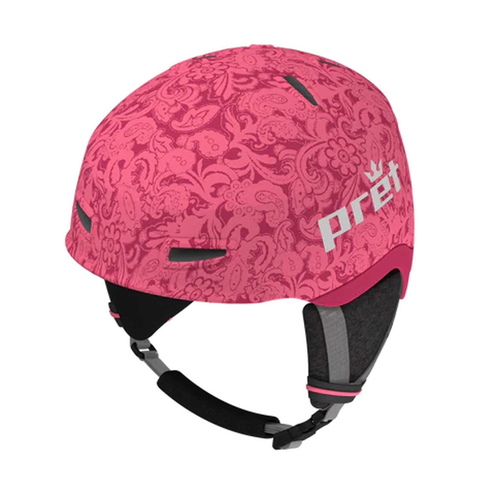 Pret Junior's Moxie X Helmet 2024 PINK PAISLEY