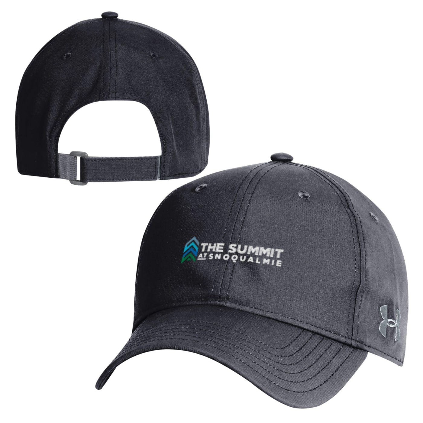 The Summit of Snoqualmie Under Armour Adjustable Cap BLACK