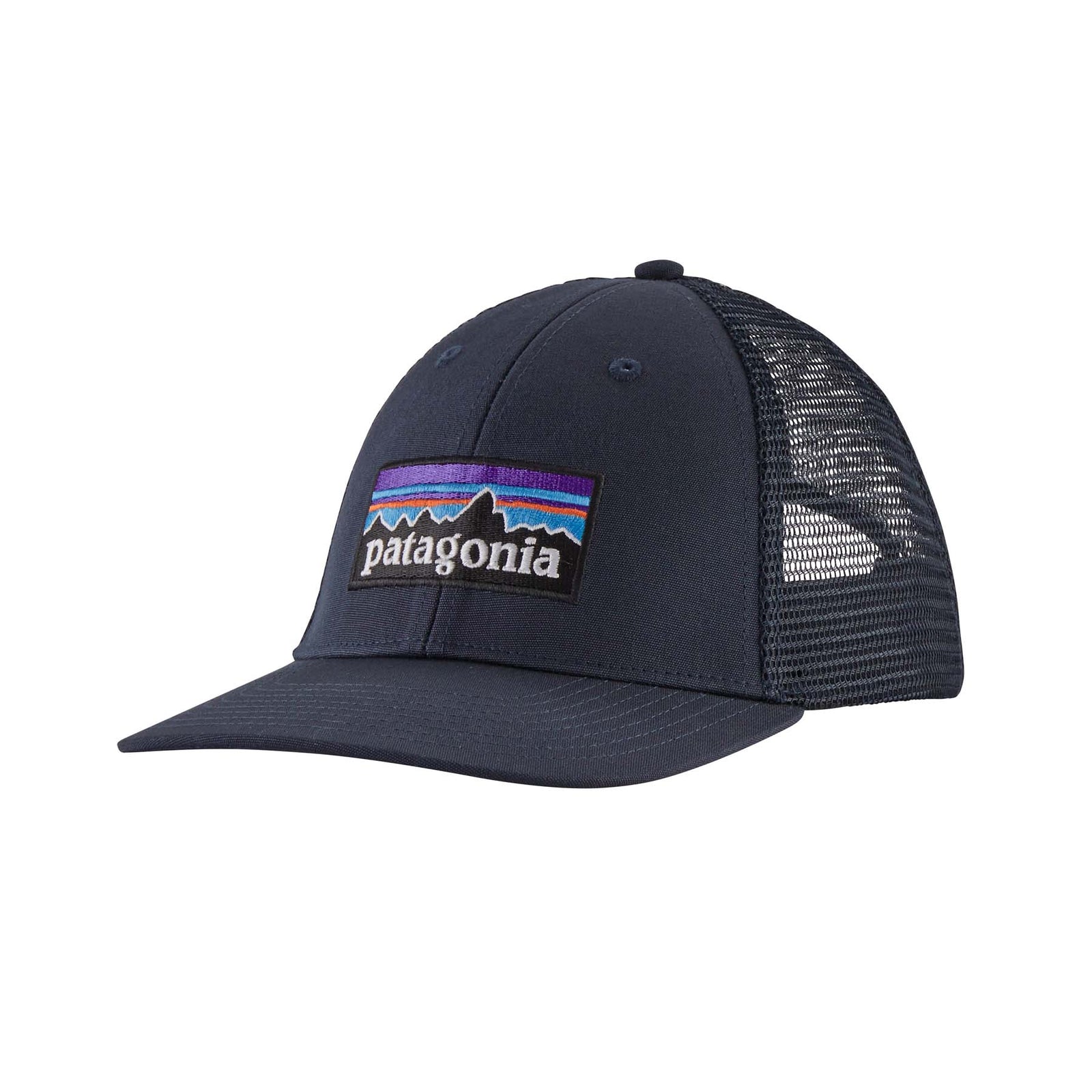 Patagonia P-6 Logo LoPro Trucker Hat 2024 NAVY BLUE