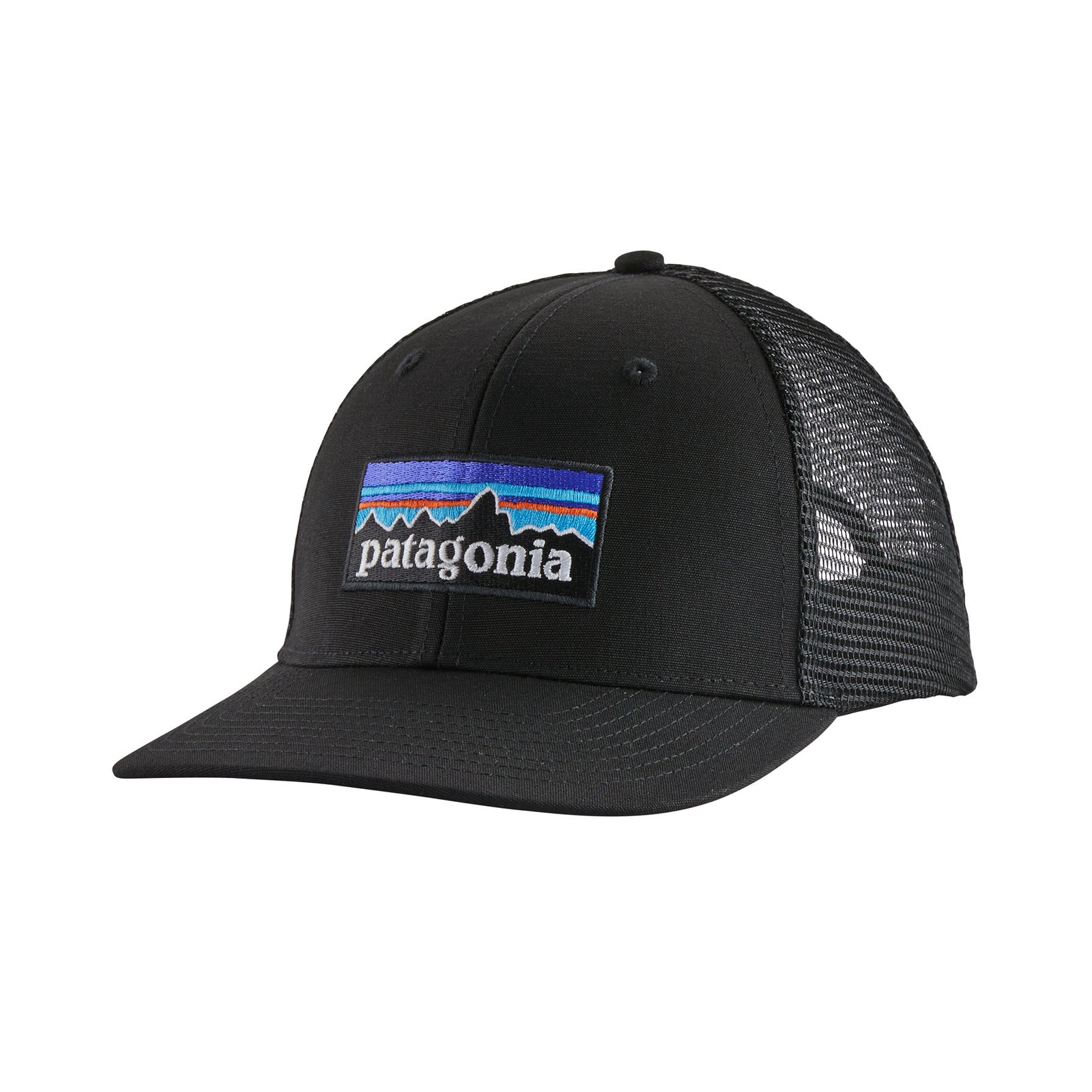 Patagonia P-6 Logo Trucker Hat 2024 BLACK