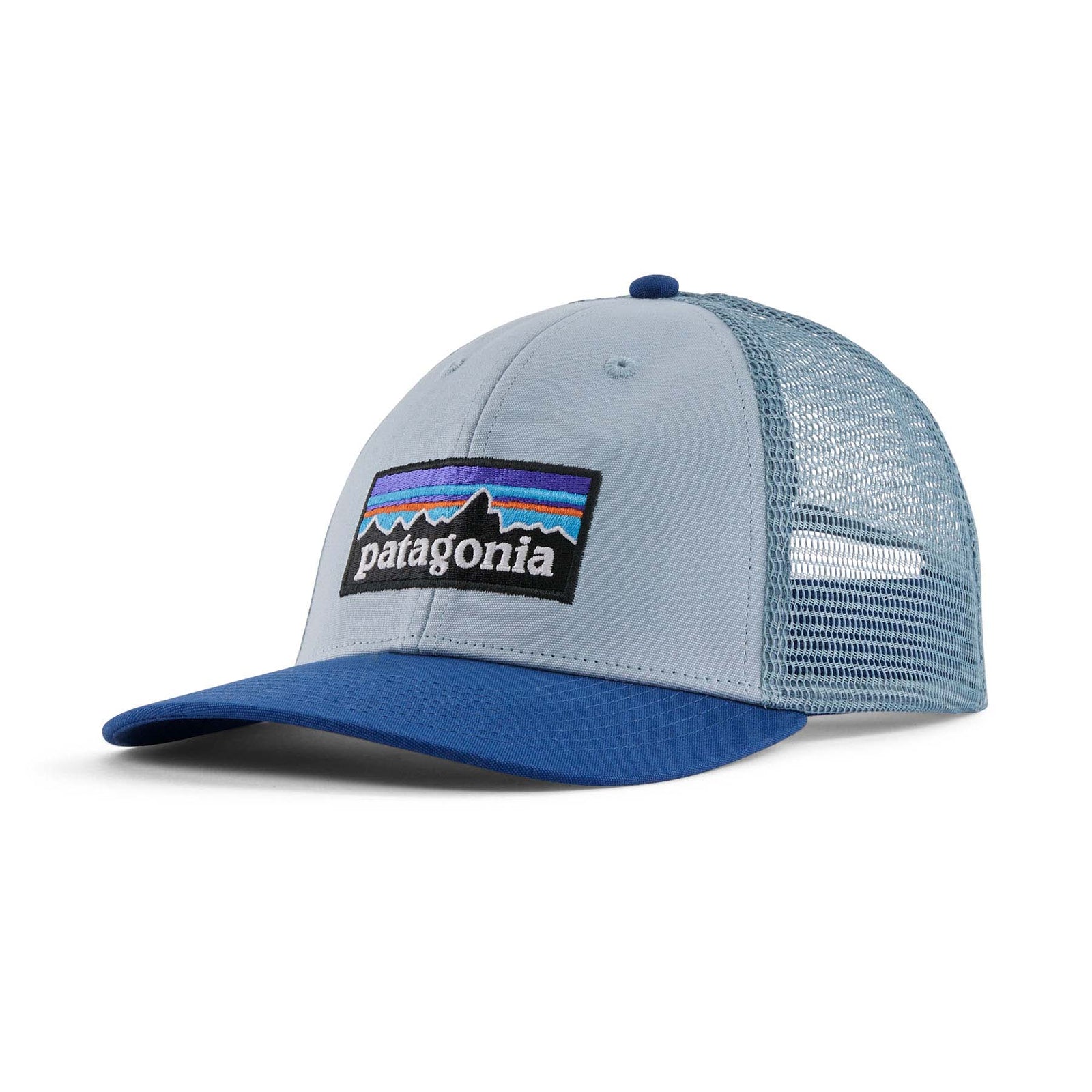 Patagonia P-6 Logo LoPro Trucker Hat 2024 STEAM BLUE