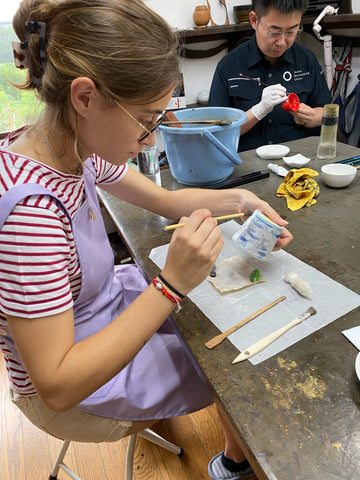 Students Learn Kintsugi Techniques: Past Program Scene