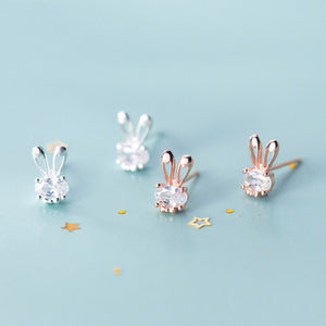 Radiant Bunny Stud Earrings