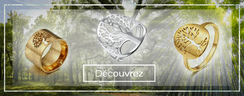 collection bague arbre de vie celtique