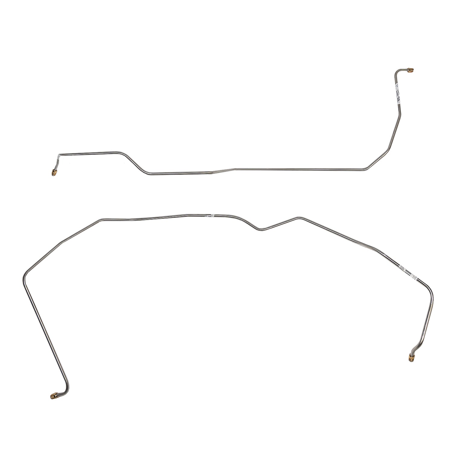 68-72 Chevy Chevelle, Malibu, El Camino w/ Turbo-Hydramatic 350, 2pc Transmission Cooler Line Set; Stainless