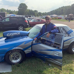 Greg Changet and his G Force sponsored racecar