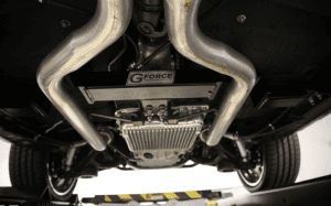 undercarriage of car for transmission swap