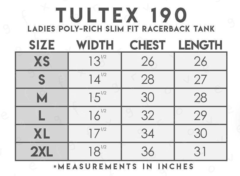 Tultex 190 - Ladies' Slim Fit Poly-Rich Racerback Tank – Shirts23 ...