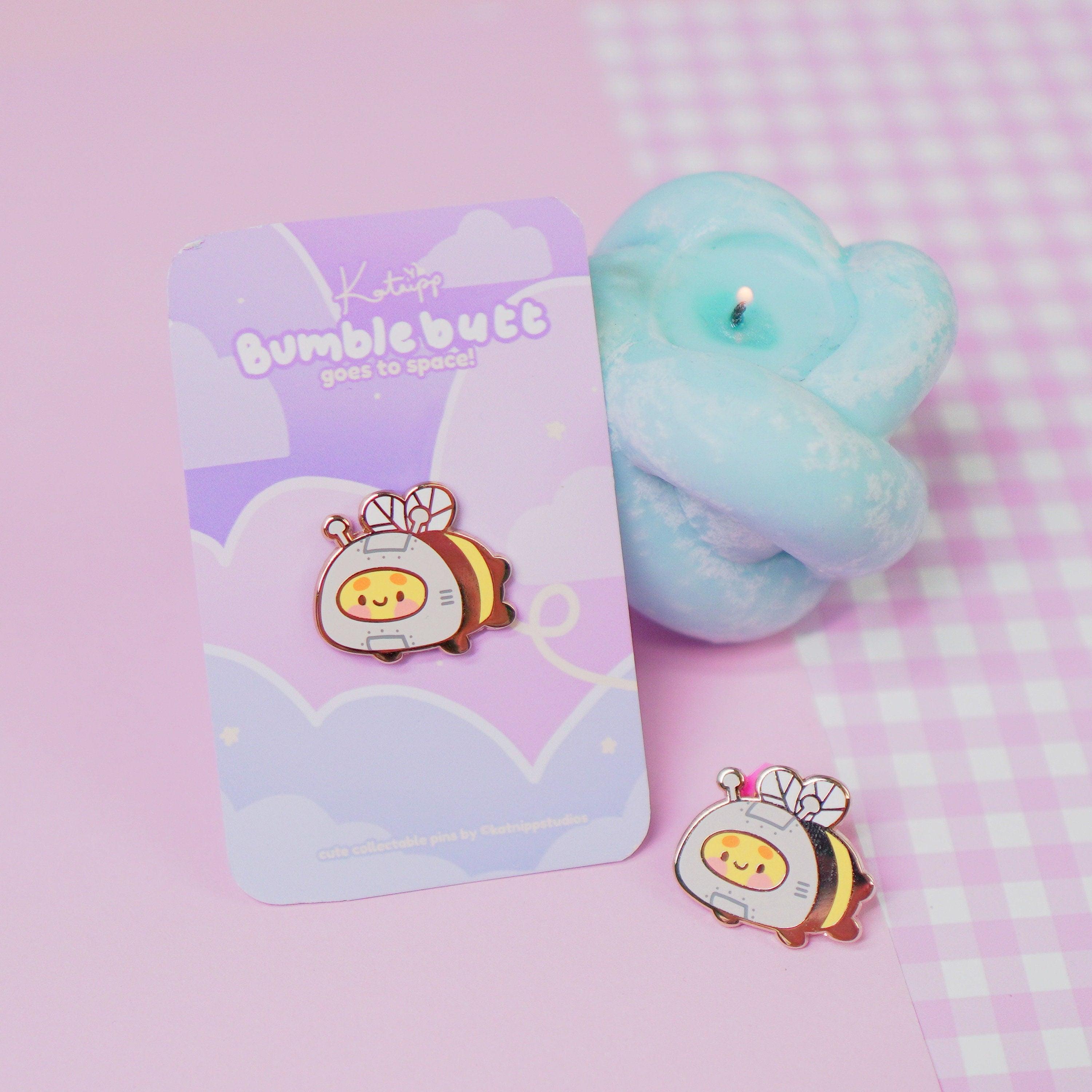 Kawaii Moon and Star Enamel Pin Set – Katnipp Studios