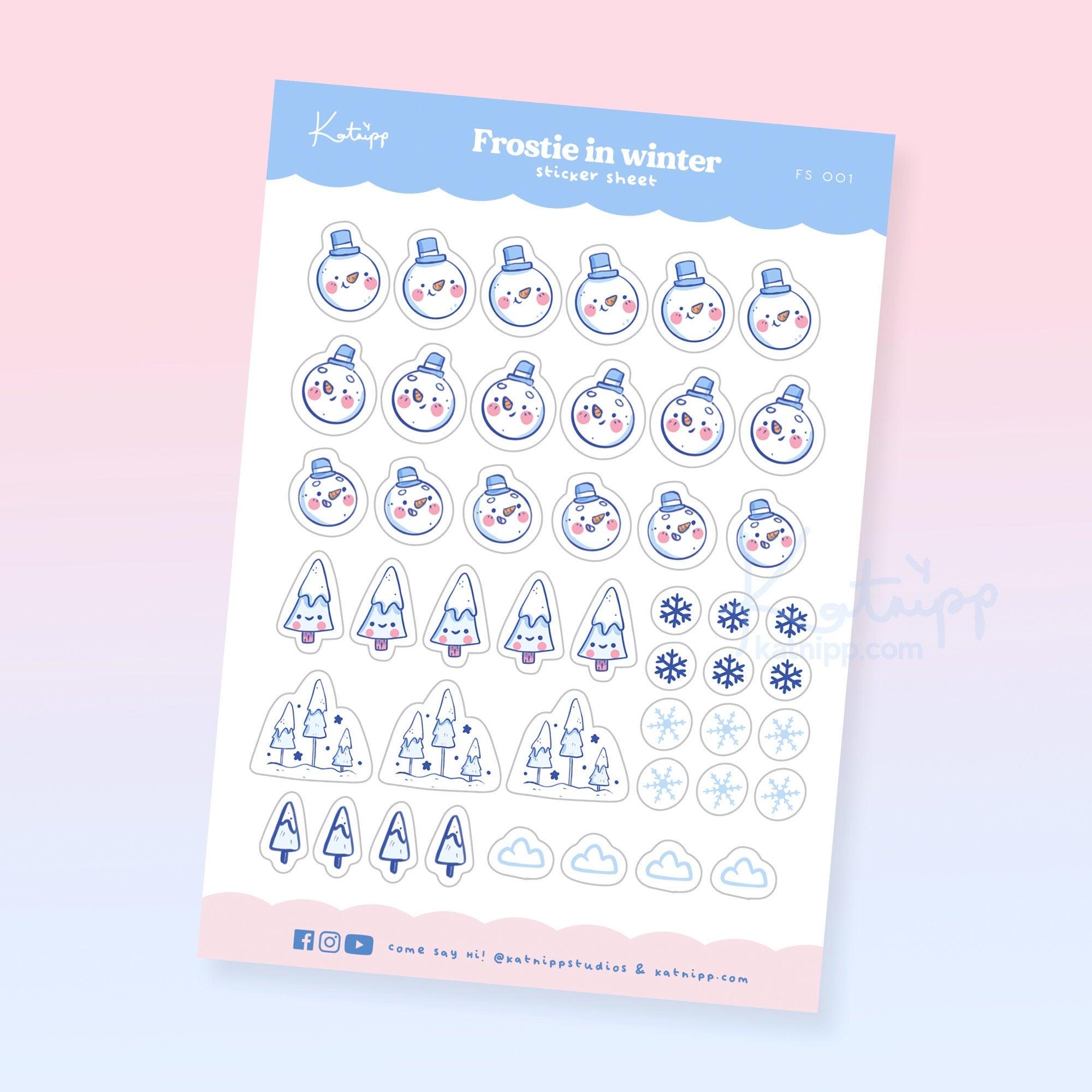 Hydration Daily Water Tracker Stickers - AQUA001 – Katnipp Studios