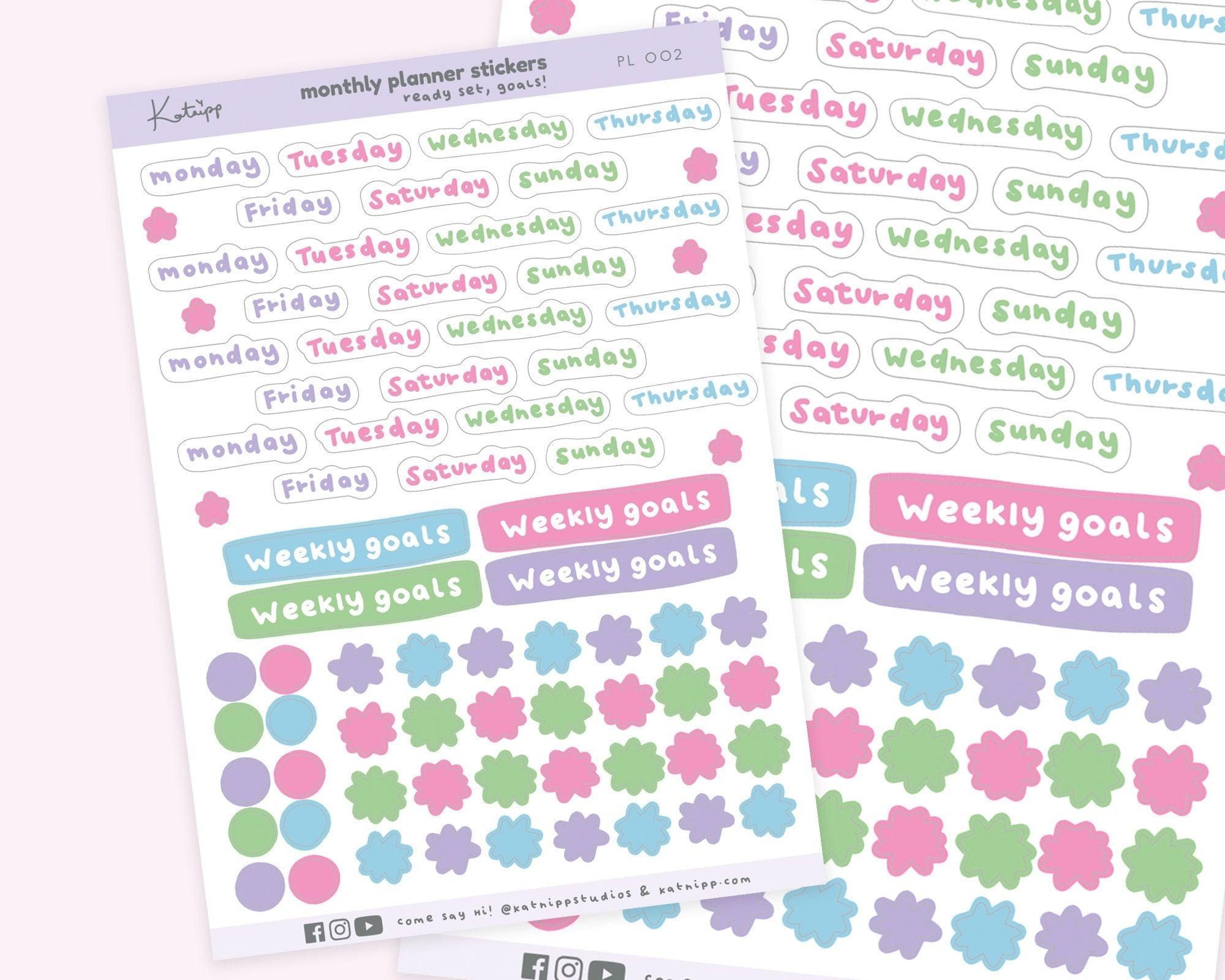 Trash Day Stickers - Chore Reminder Stickers - ToDo Planner Stickers – Get  Sheet Done