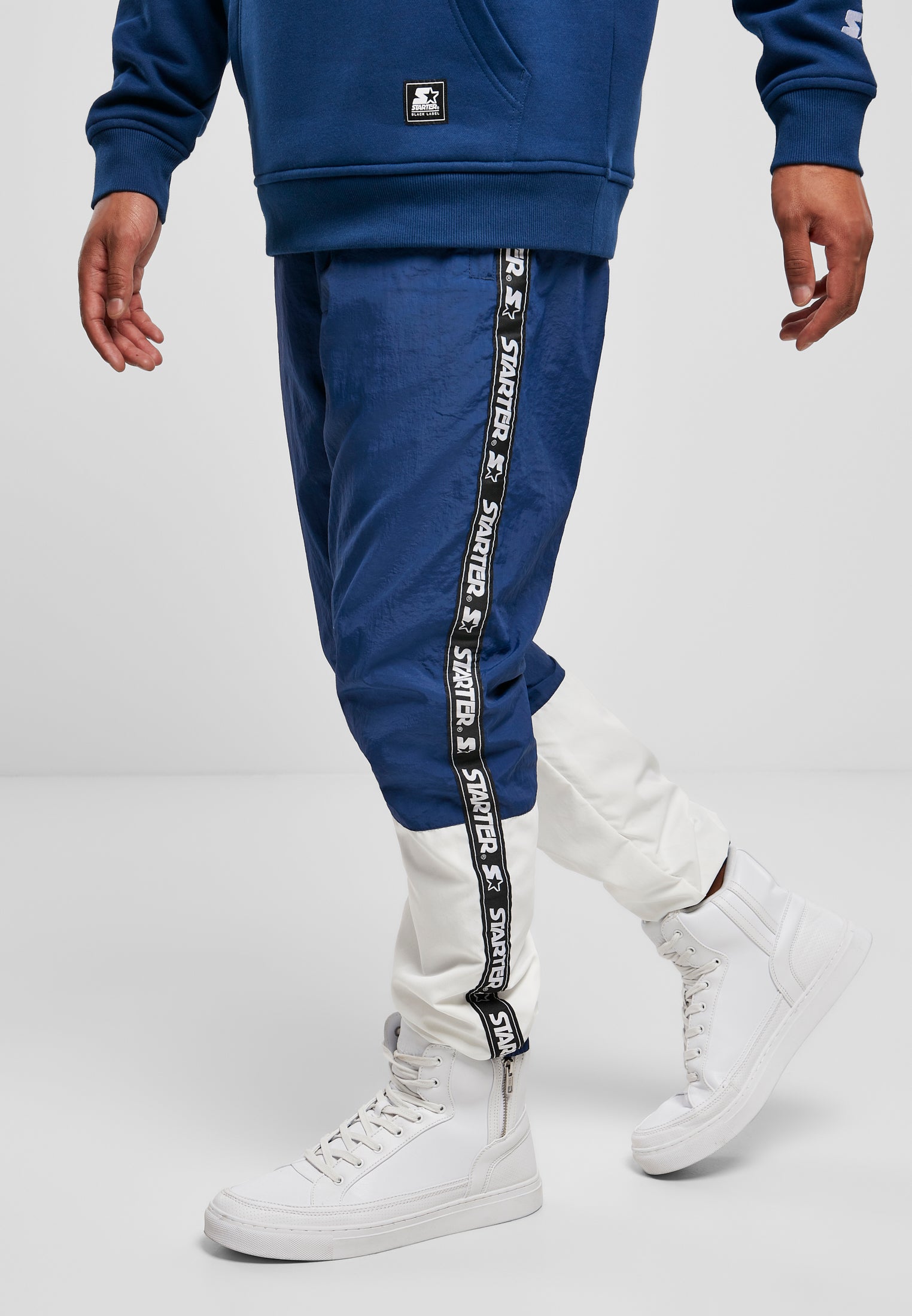 gebed Vegetatie onaangenaam Starter Two Toned Jogging Pants (Blauw/Wit) – Le Plug