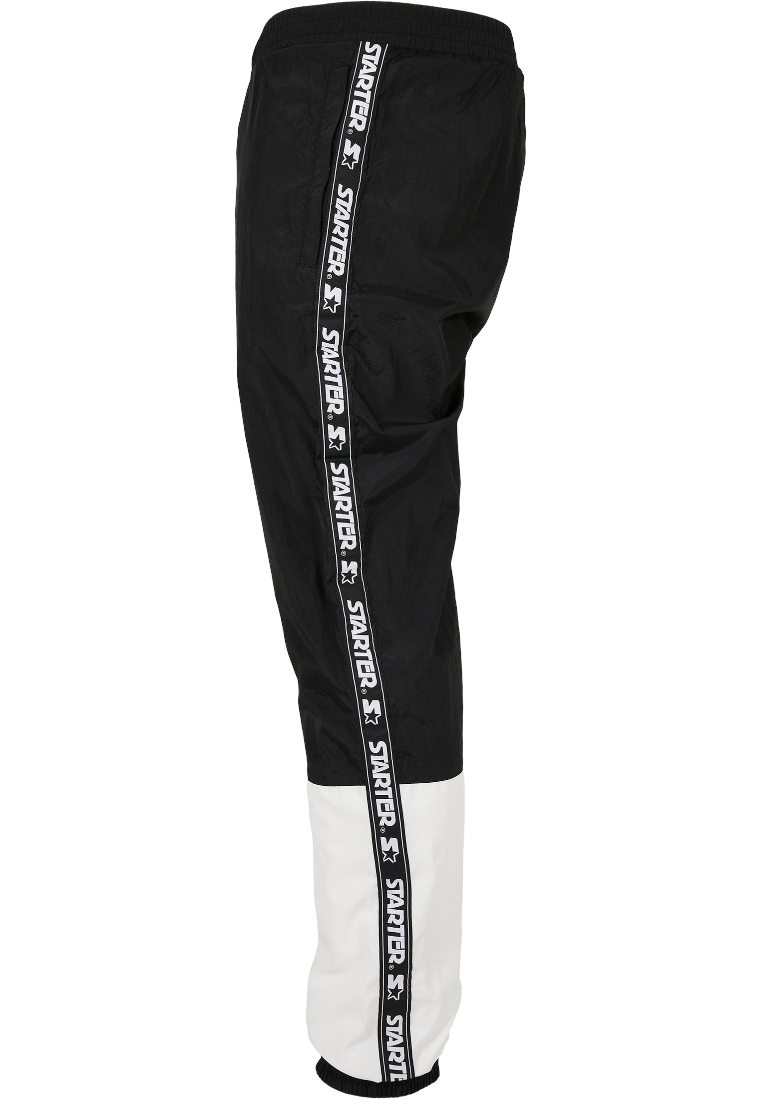 Beven laten we het doen overhemd Starter Two Toned Jogging Pants (Wit/Zwart) – Le Plug