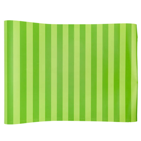 Paper Table runner in greens