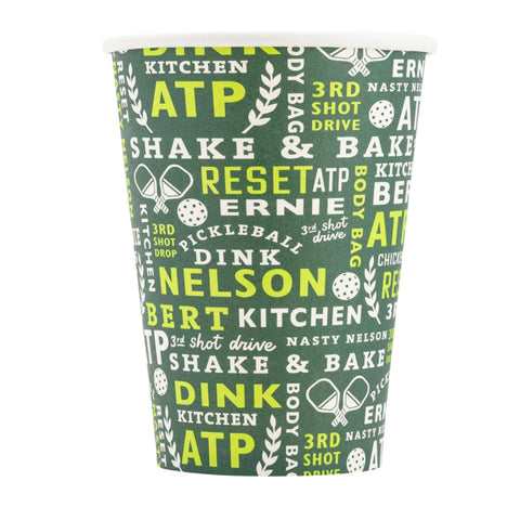 Pickleball party paper cups