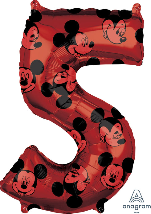 Mickey Mouse Red Number 4 Balloon Licensed Partyhaus