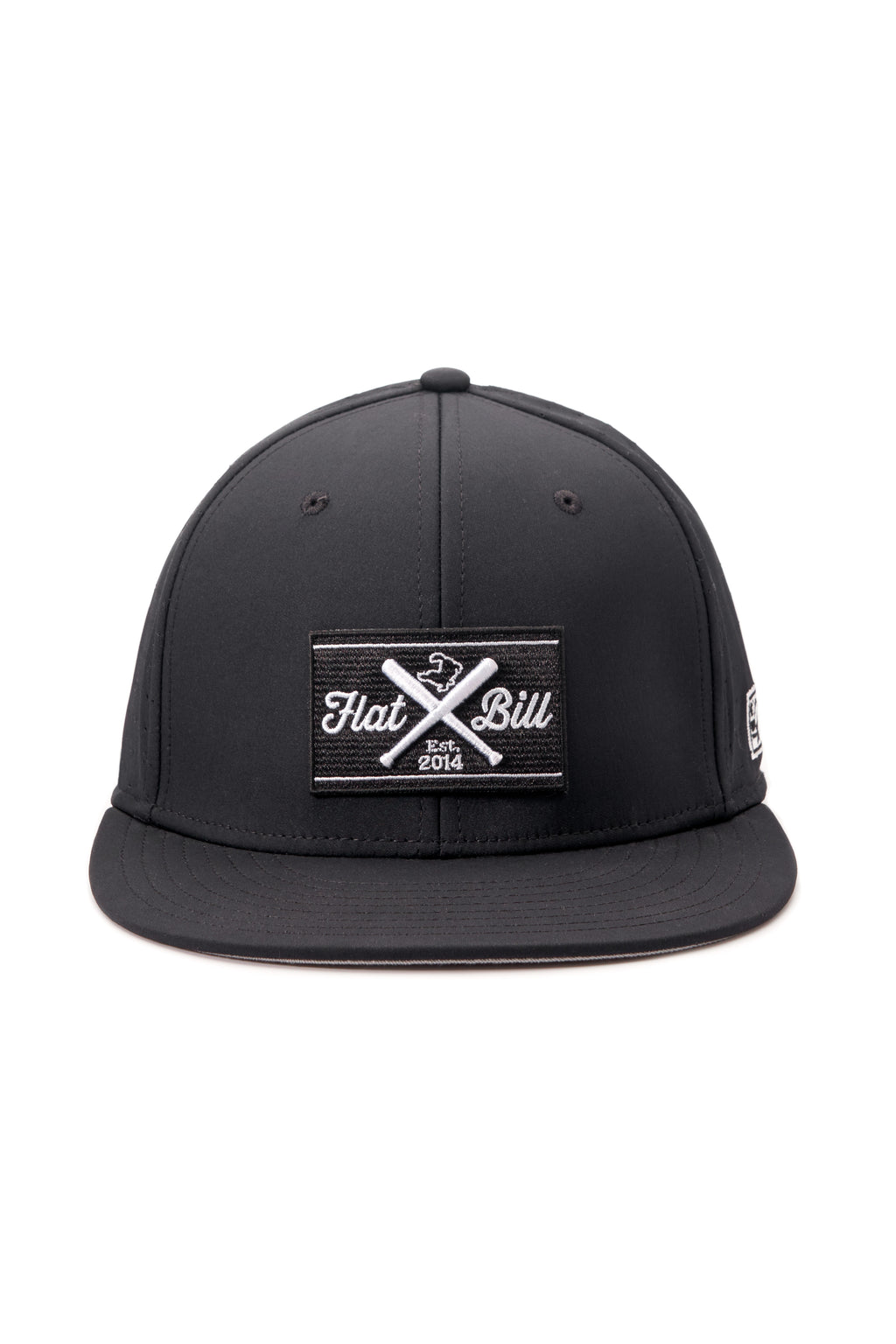Flatbill Classic Charcoal Flex Fit Baseball Cap Flatbill –