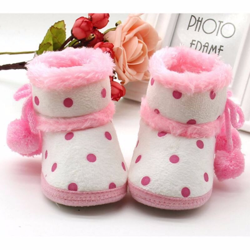 Baby Pink/Blue Winter Boots