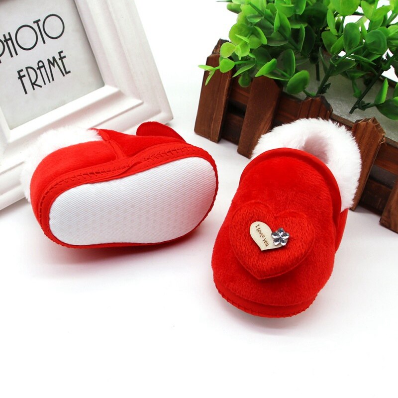 Heart Baby Fur Boots