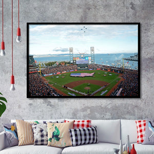 At and T Park San Francisco, Stadium Canvas, Sport Art, Gift for him, Framed Art Prints Wall Art Decor, Framed Picture