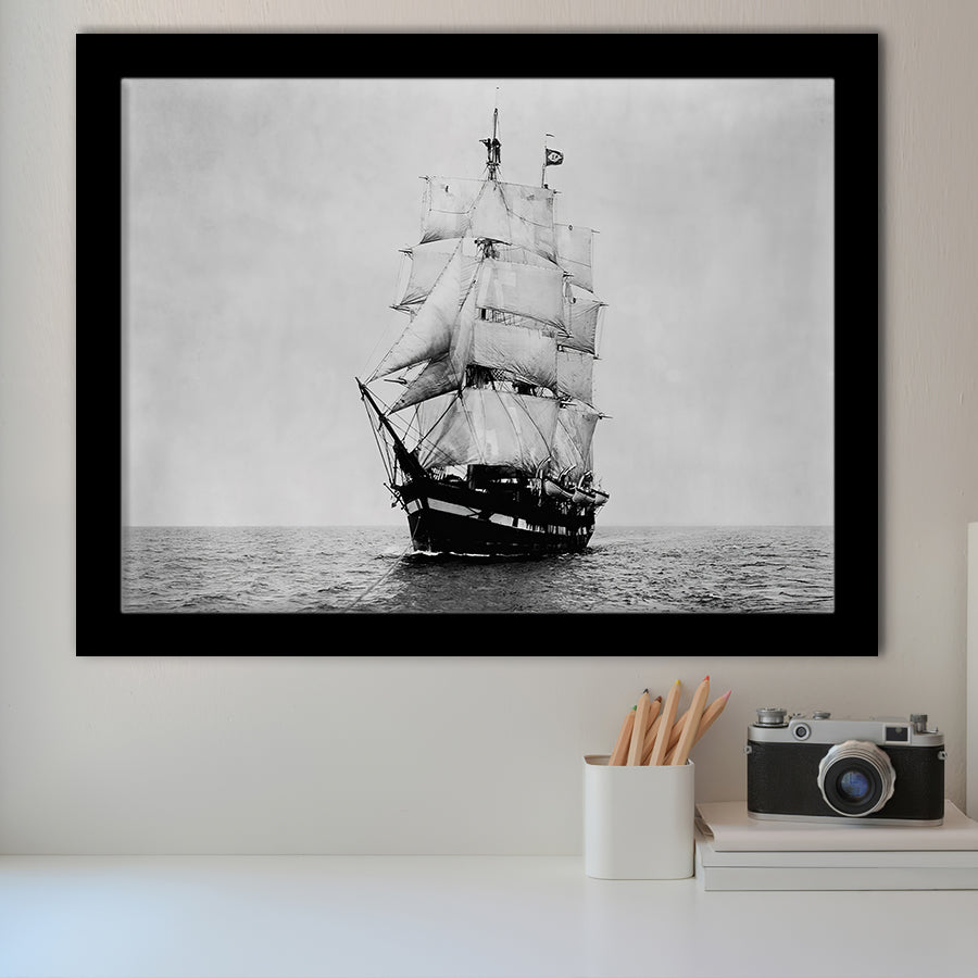 The Wanderer Sailing Ship Framed Art Prints Wall Decor - Painting Art, Framed Picture, Home Decor, For Sale