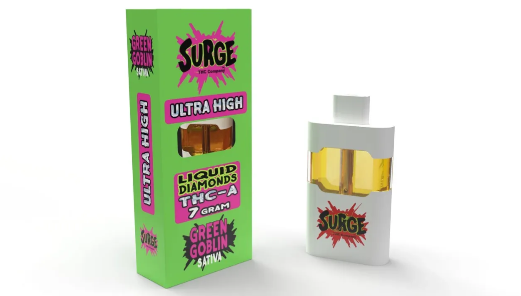 Surge Ultra High Liquid Diamonds THC-A 7 Gram Disposable Vape