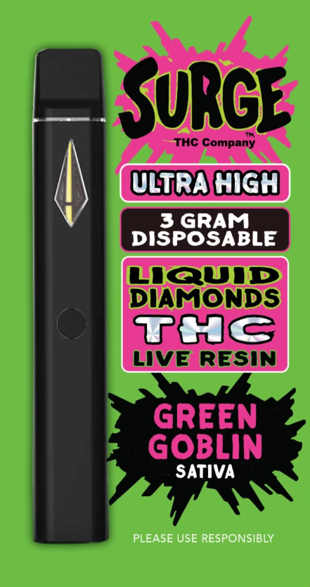 THC COMPANY SURGE 3 GRAM DISPOSABLE VAPE